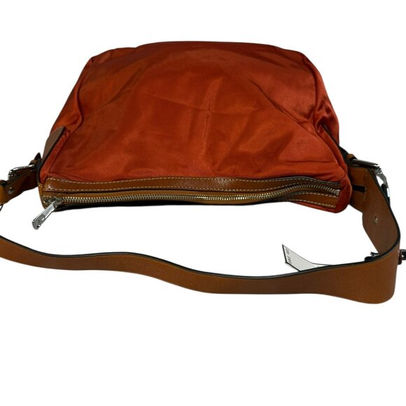 NWT Ralph Lauren Farringdon Equestrian Hobo - Orange - Picture 3 of 13